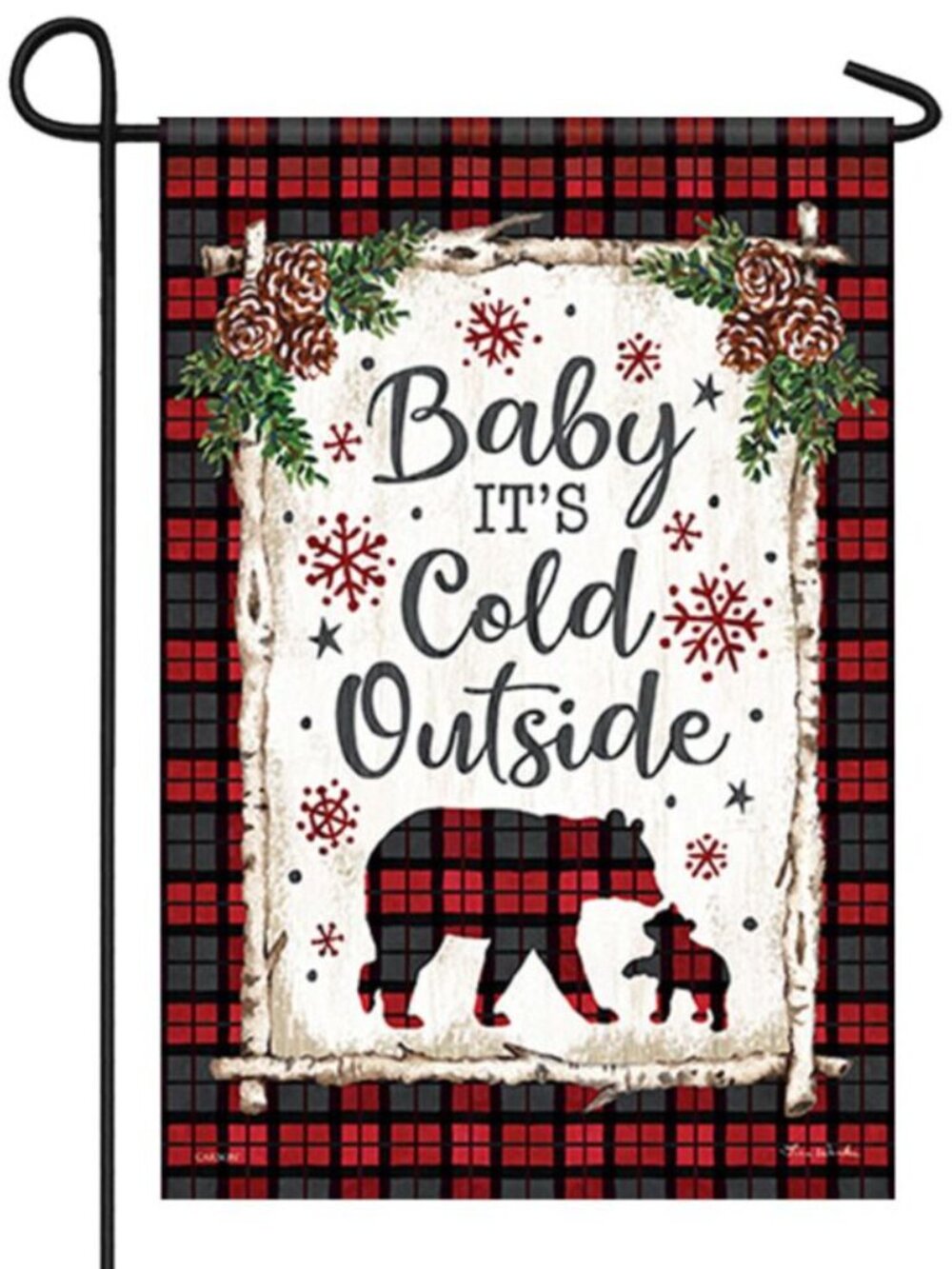 FlagTrends by Carson "Baby It's Cold Outside" double-sided garden flag